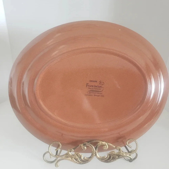 Franciscan Origin Stoneware  Handpainted Oval Serving Platter. - Picture 2 of 6